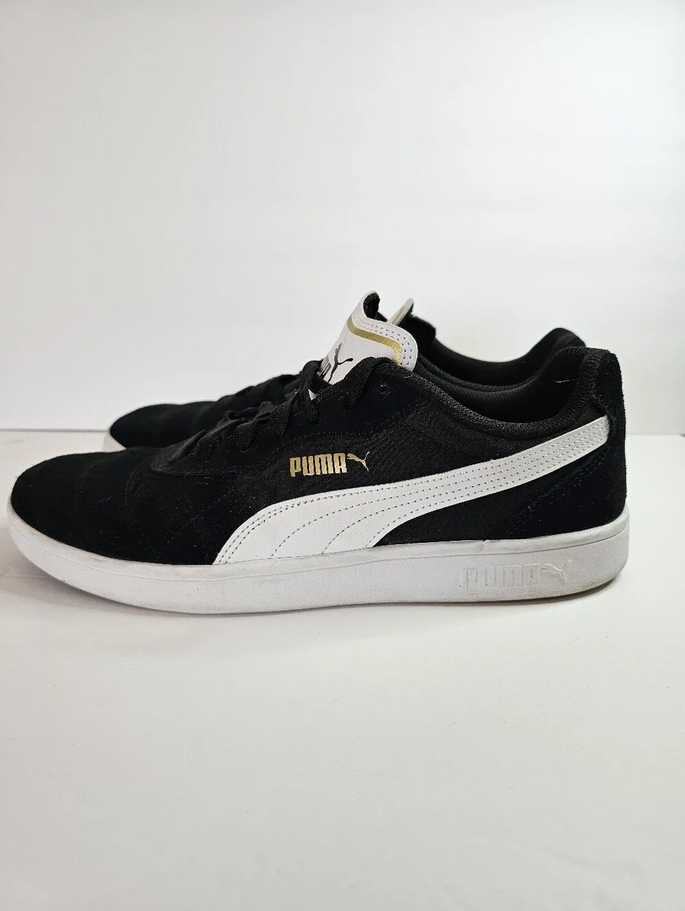 Puma Astro Kick Black White Sneakers Men's 11.5 Casual Streetwear Suede